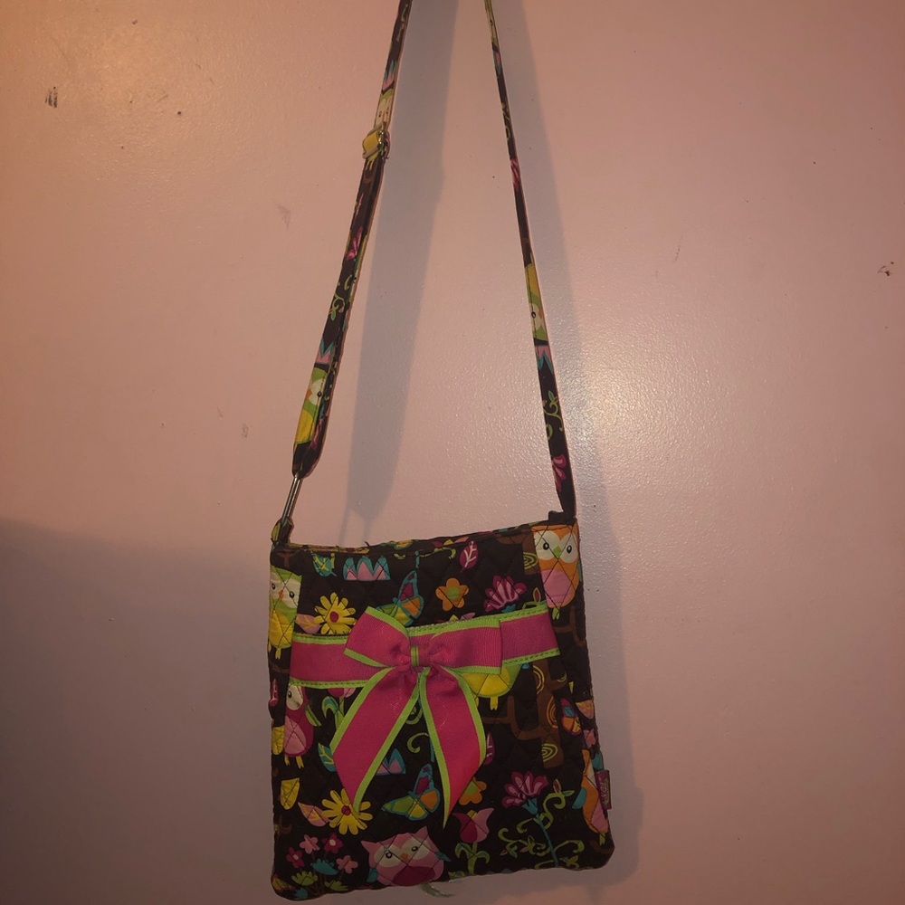 Quilted owl purse